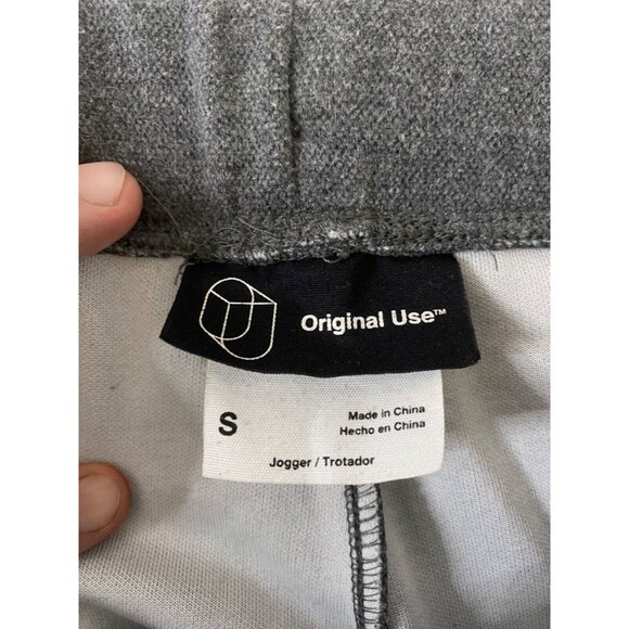 Mens Small Jogger Sweatpants Original Use Grey Drawstring Cargo - Picture 11 of 14